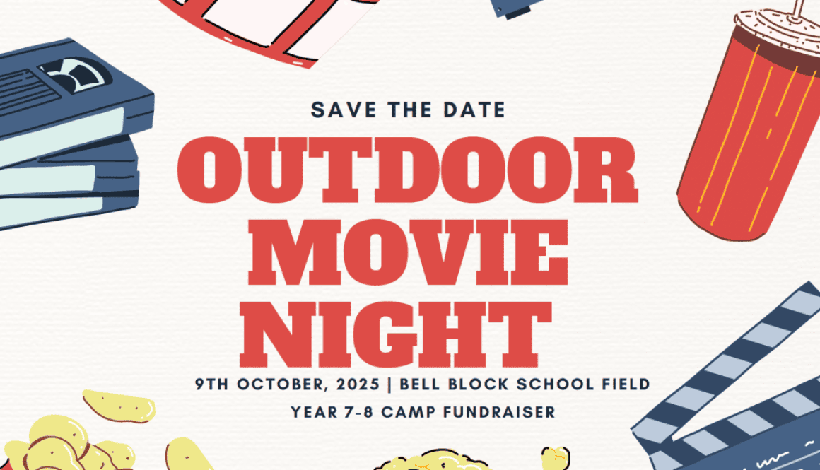 Outdoor Movie Night save date